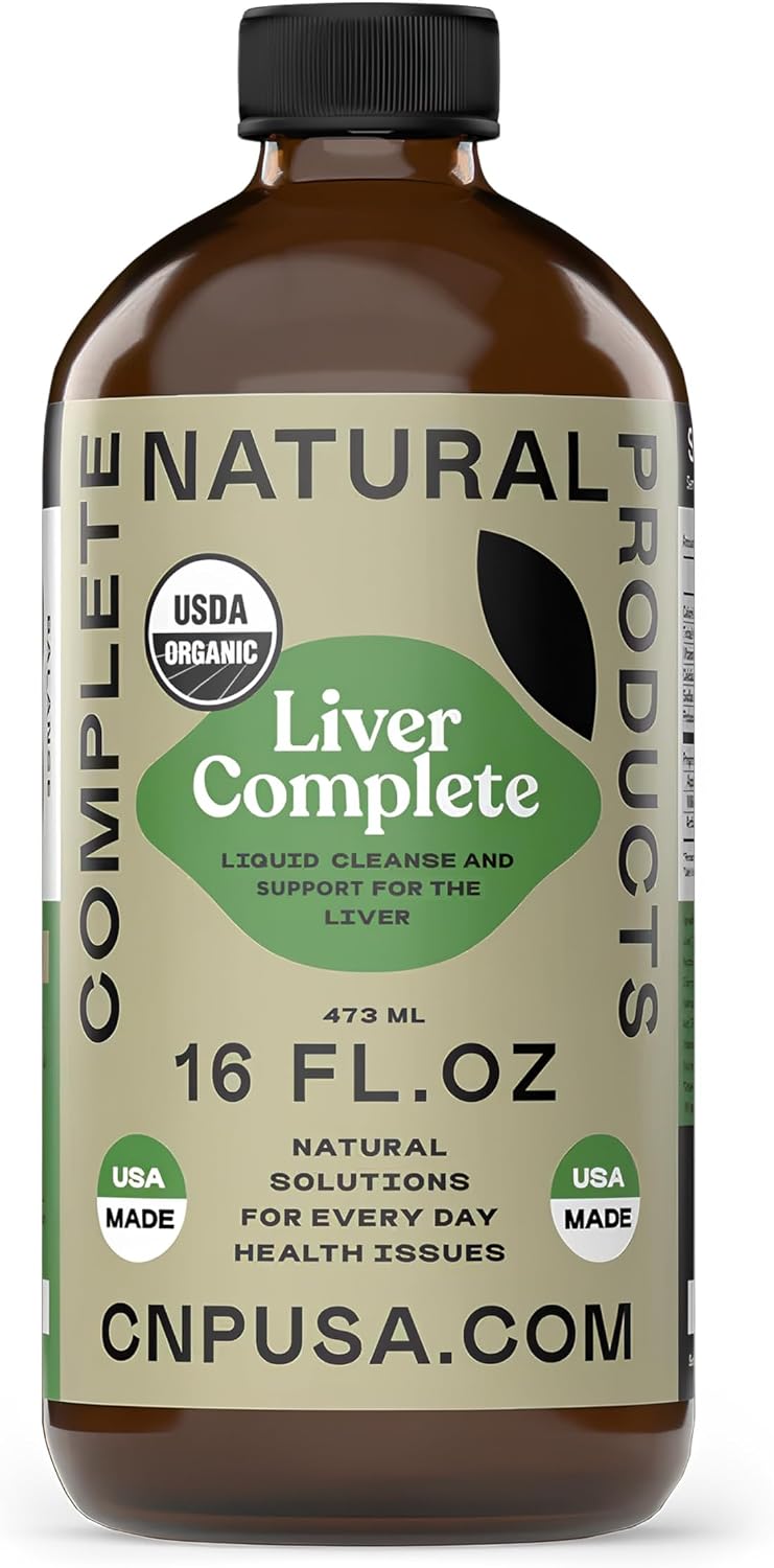 Complete Natural Products Liver Complete - 16oz Glass Bottle, Liver Cleanse and Detox