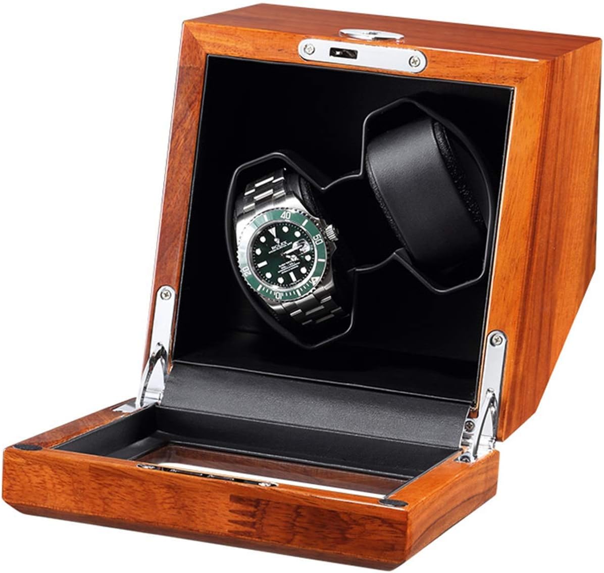 Watch Winder for 2 Automatic Watch with Light Quiet Motor