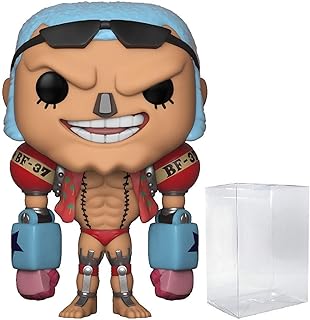 POP One Piece - Franky Funko Vinyl Figure (Bundled with Compatible Box Protector Case) Multicolor 3.75 inches