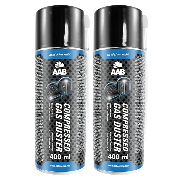 Buy 2 x AAB Compressed Gas Duster 400ml Computer Duster Can for Cleaning Office Equipment