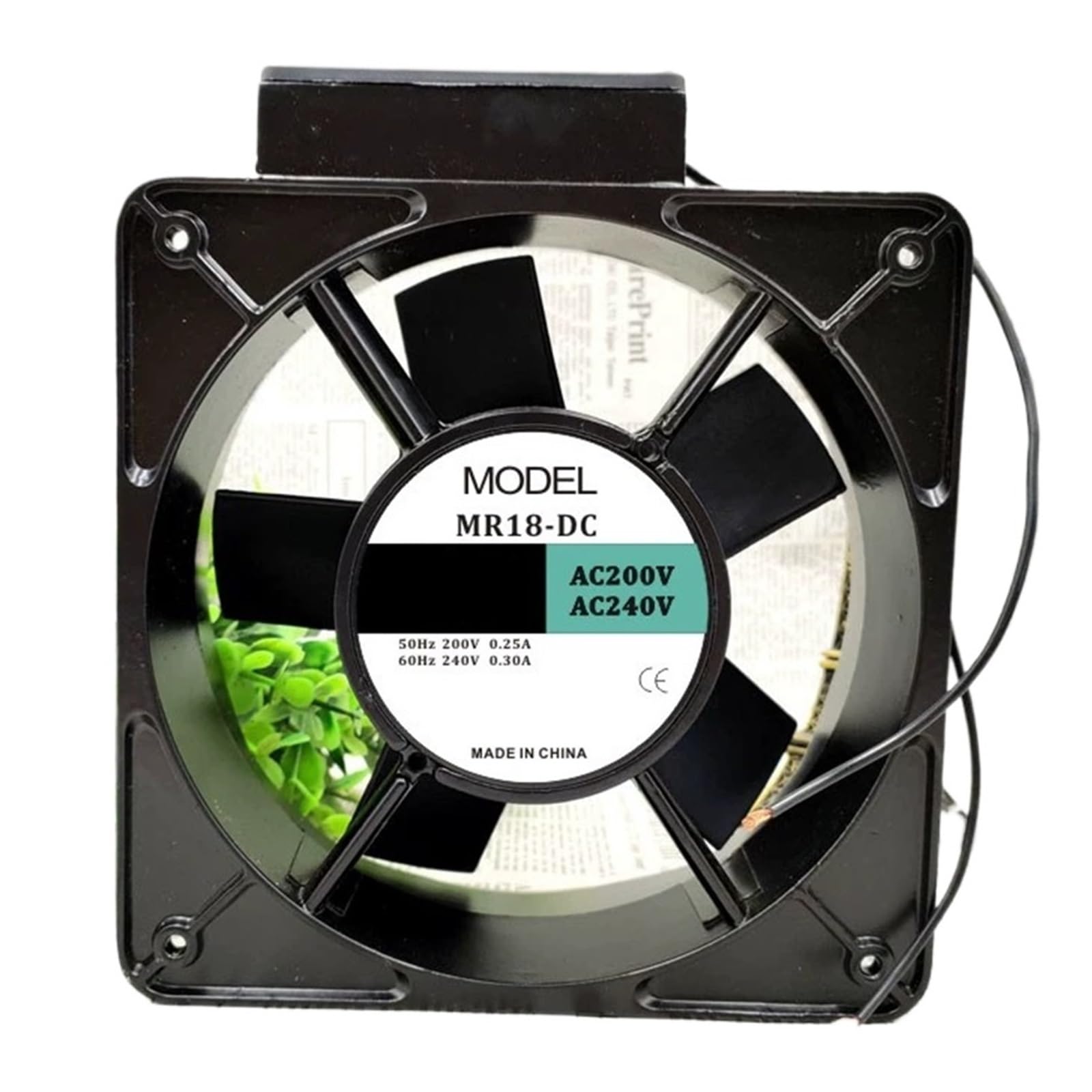 LZIKKGKI Cooling Fan MR18-DC AC 200V 220V 0.255/0.3A 52/56W 18065 180X180X65mm 2-Wire