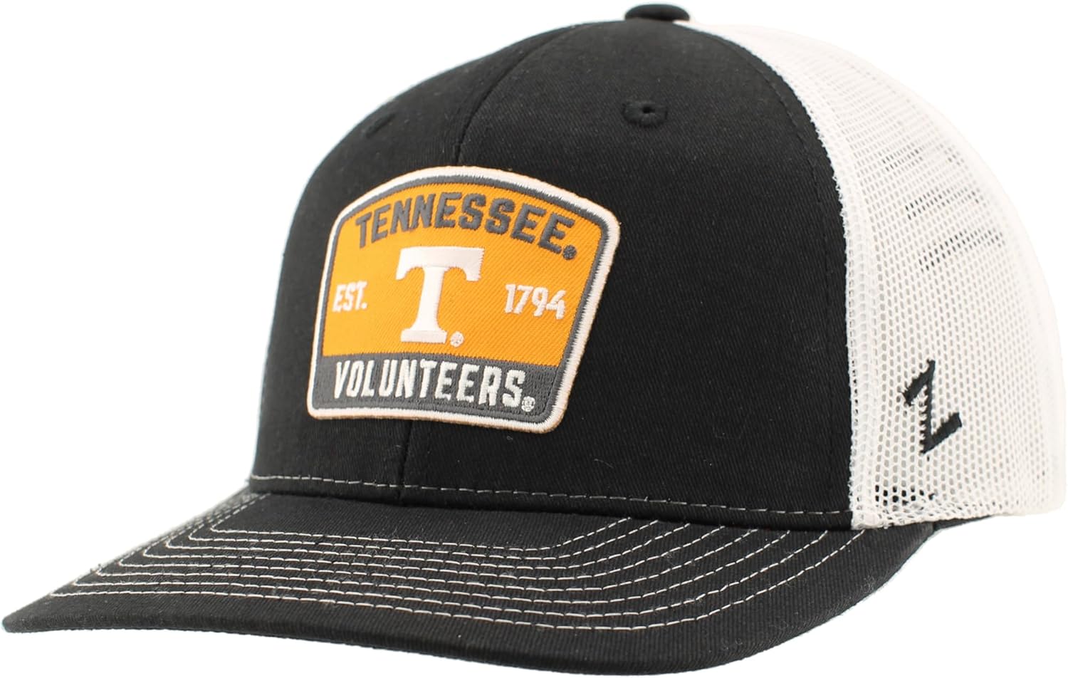 Tennessee Volunteers NCAA Officially Licensed Trucker Hat Dakota Switchback Patch Black White