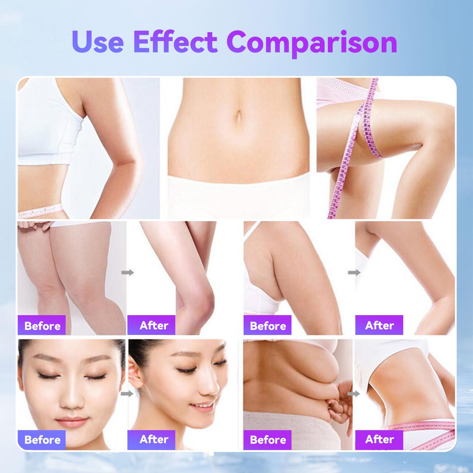 40 K Schlankheitsgerät, Anti-Cellulite-Gerät, 4 in 1 Gesichtspflege, Ganzkörper-Massagegerät, Körperpflege, multifunktional, Modellierung, Straffung für Gesicht, Bauch, Taille, Beine