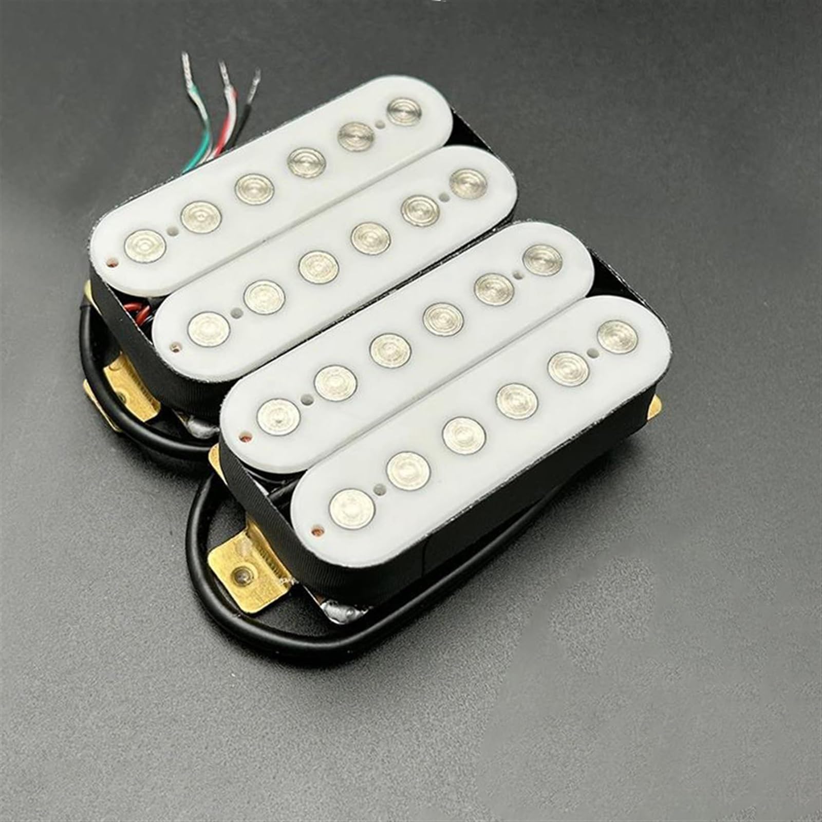Przetwornik Do Gitary Elektryczna Gitara Humbucker Big Pole Piece Dual Coill Guitar Pickup Z 4-żyłowym Kablem/rozdzielaczem Cewki(Set C)