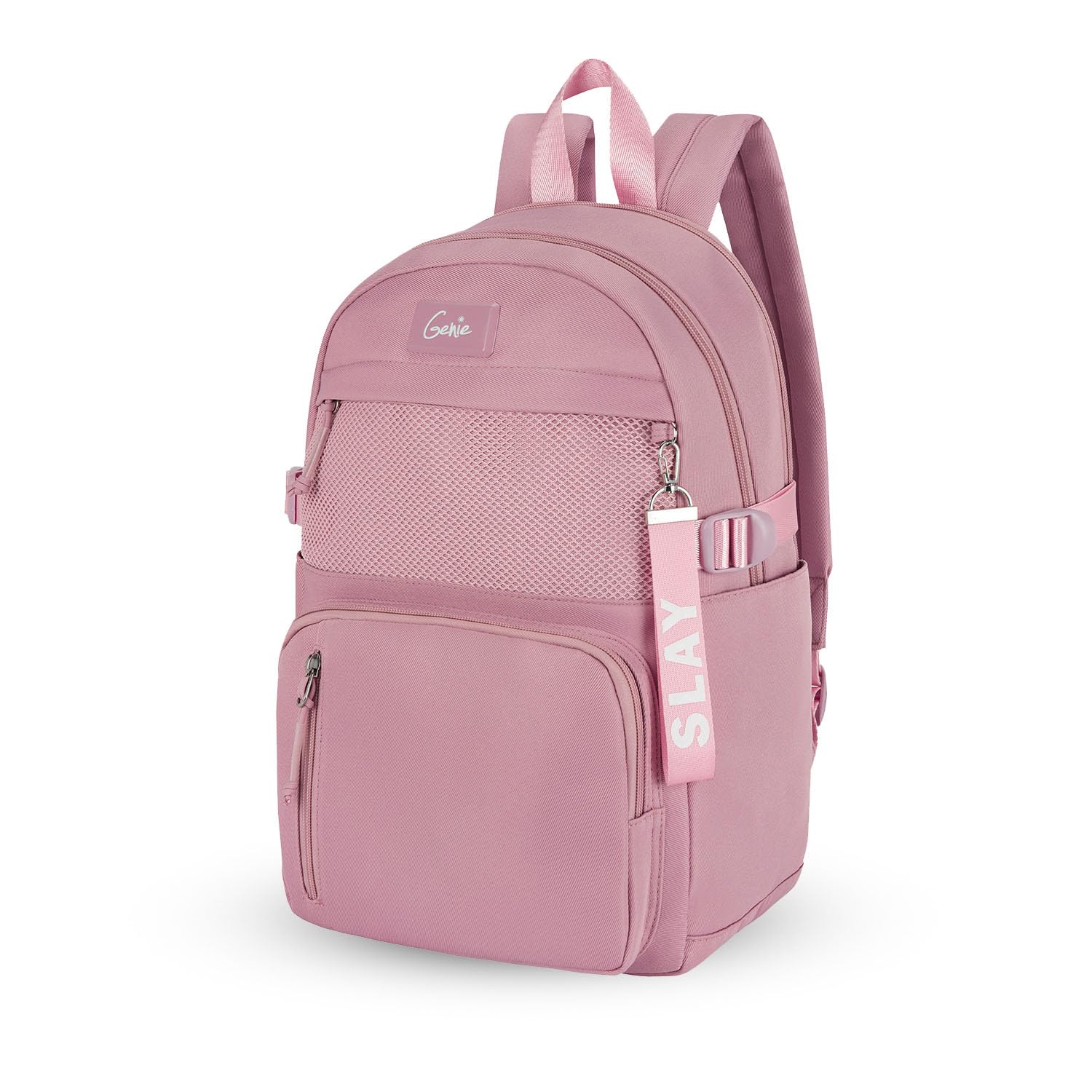 Berry Casual Backpack for Girls |17 In-16 Ltr with Laptop Sleeve,Two Compartments,Organizer and Light Weight with Padded Shoulders |Best for Books,Stationery,Lunch Box & Essentials