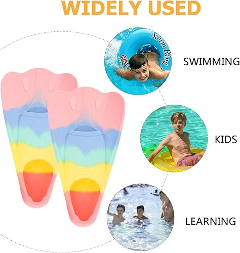 Miniatura 6 de BESPORTBLE Aletas de natación para niños aletas de silicona para nadar y bucear, tamaño adecuado para niños, niñas, niños, jóvenes, mujeres,