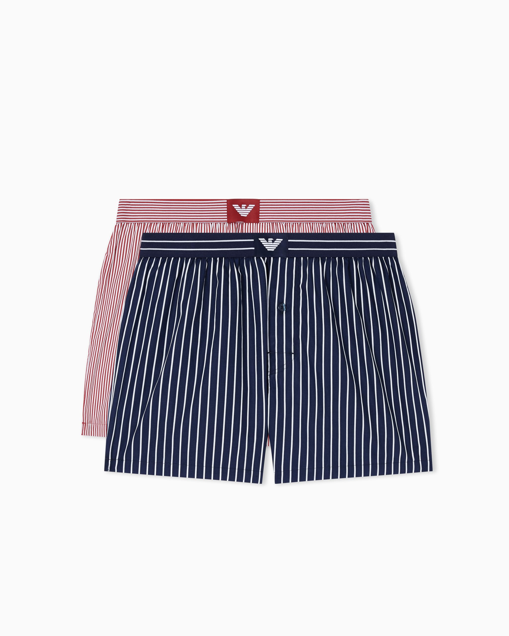 EMPORIO ARMANI Men's LOGOLABEL 2-Pack Boxer Red L
