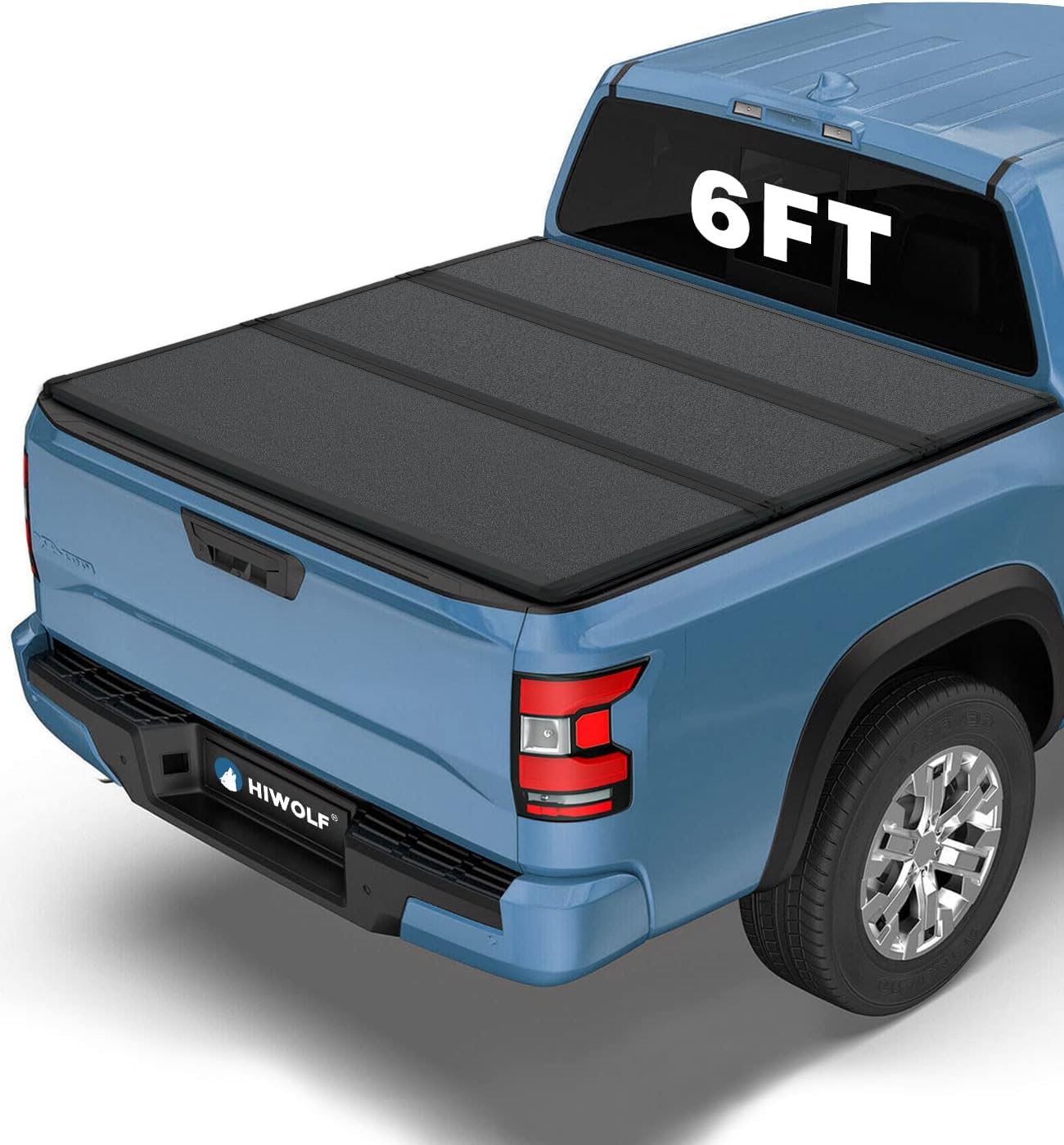 Amazon.com: HIWOLF FRP Hard Tri Fold Truck Bed Tonneau Cover Fits 2005 ...
