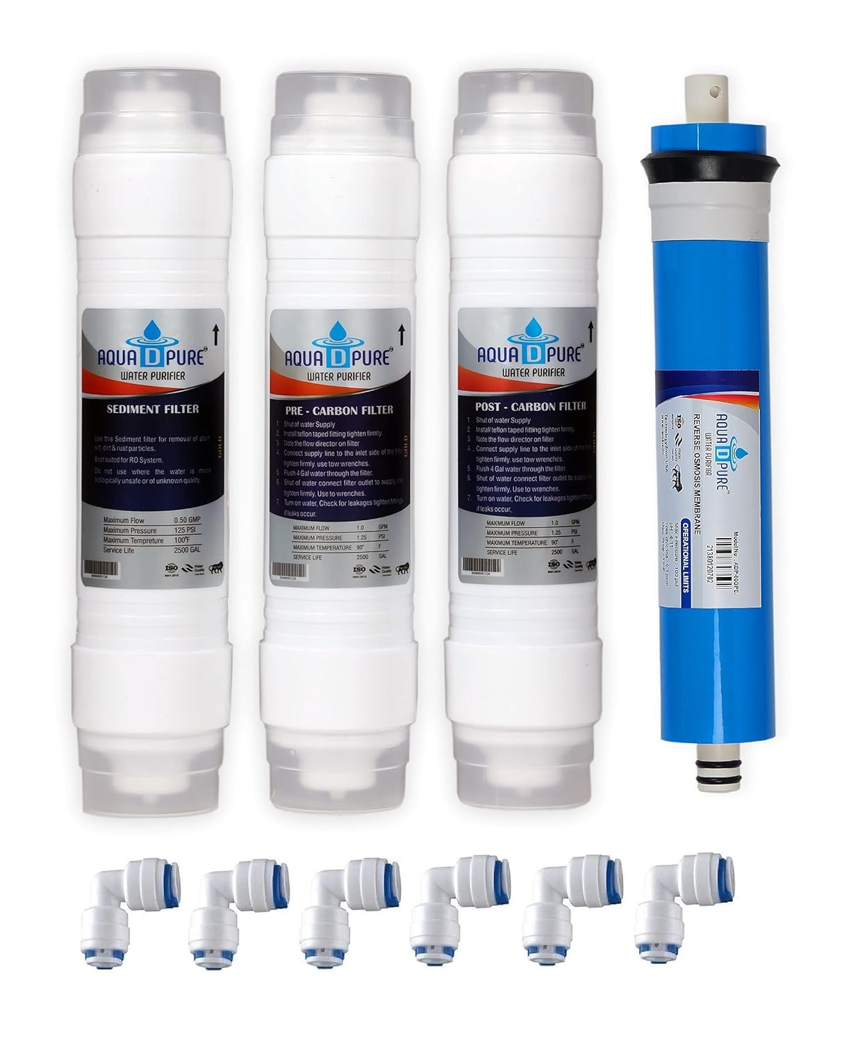 KWZ Ro Membrane, Pre & Post Carbon and Sediment Filter for All Type of RO Water Purifier