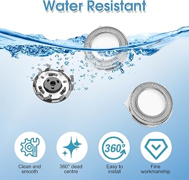 3 Pack Replacement Shaver Heads for Philips Series 1000 2000 3000 | 5000 Electric Trimmer Blades Stainless Steel Cutting Head Men Shaving Compatible with Philips Series AT8xx AT7xx PT7xx