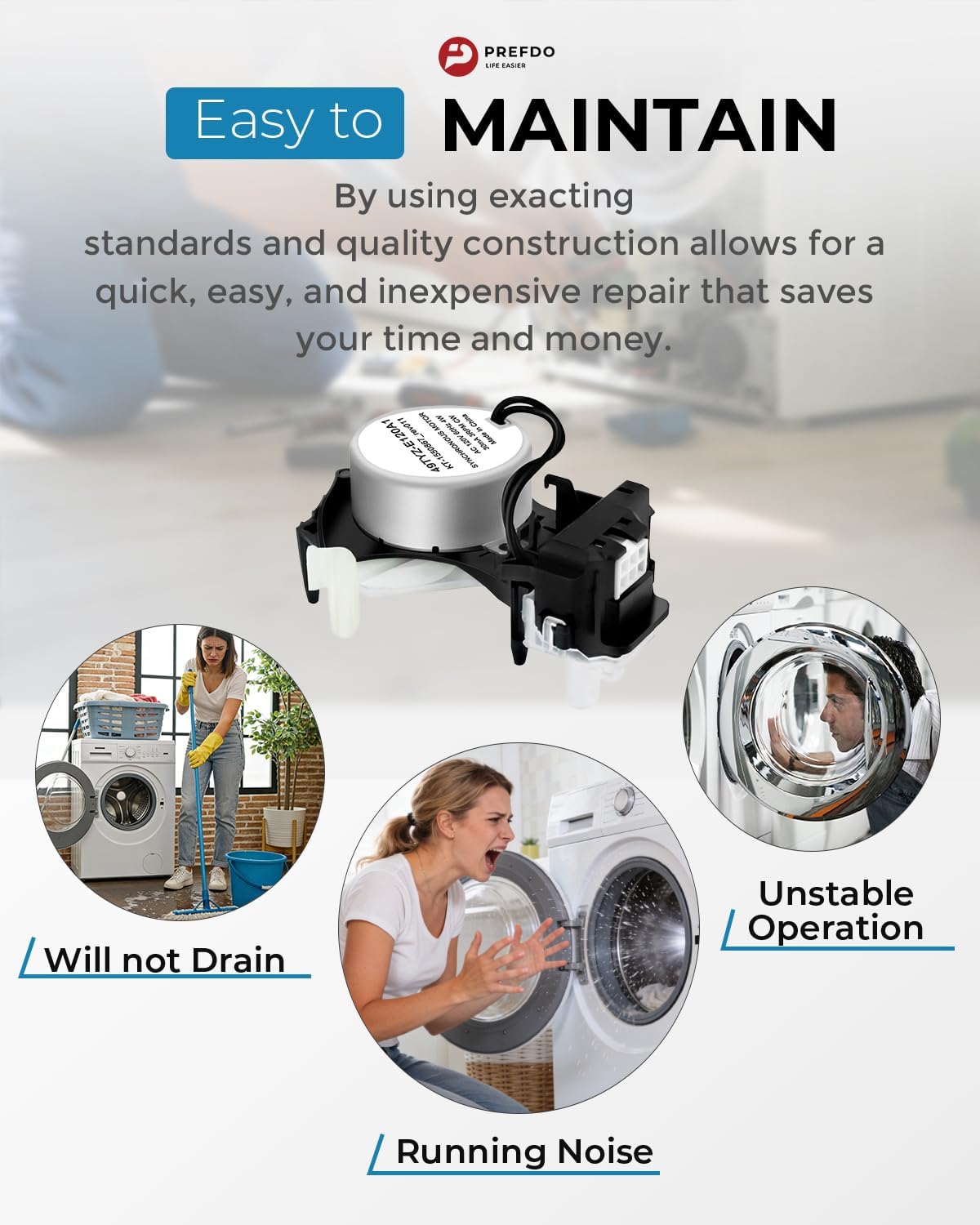 Washer Shift Actuator Replacement - Compatible with W10597177 AP6037270 W10815026 W10913953VP - Fits Whirl.pool Ama.na Ke.nmore May.tag WTW5000DW1 MVWX655DW1