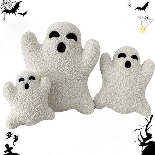 Bonita almohada de fantasma, almohada de felpa con forma de fantasma, almohadas decorativas de Halloween, almohada de fantasma de Halloween, animal