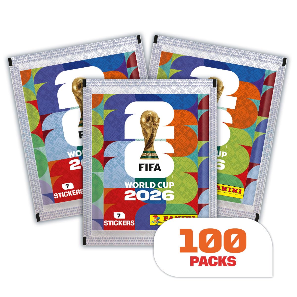Panini - Oficjalna kolekcja naklejek FIFA World Cup 2026™ (pudełko z 100 torebkami)