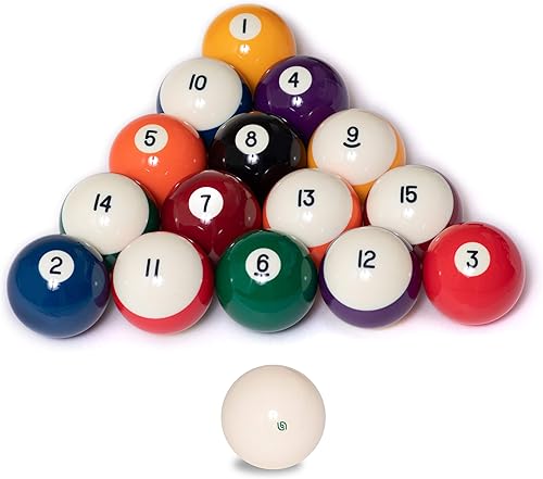 Miniatura 3 de Aramith Crown - Juego de bolas de billar estándar de 2 14 pulgadas con bola magnética para taco con logotipo verde