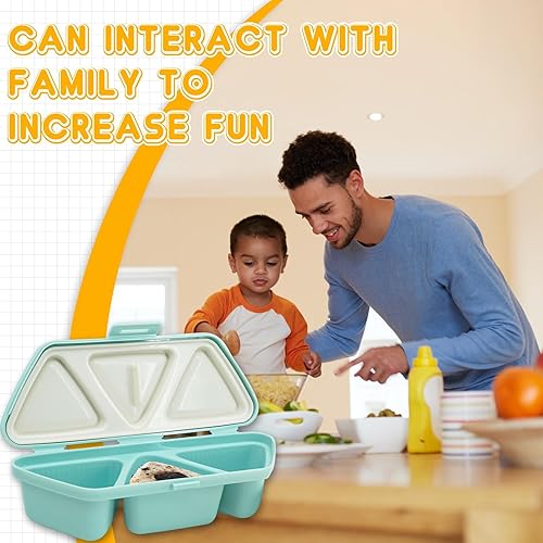 Miniatura 5 de Onigiri - Molde de bola de arroz triangular capaz de hacer hasta 6 triángulos de sushi al mismo tiempo rápidamente, molde de bolas de arroz para