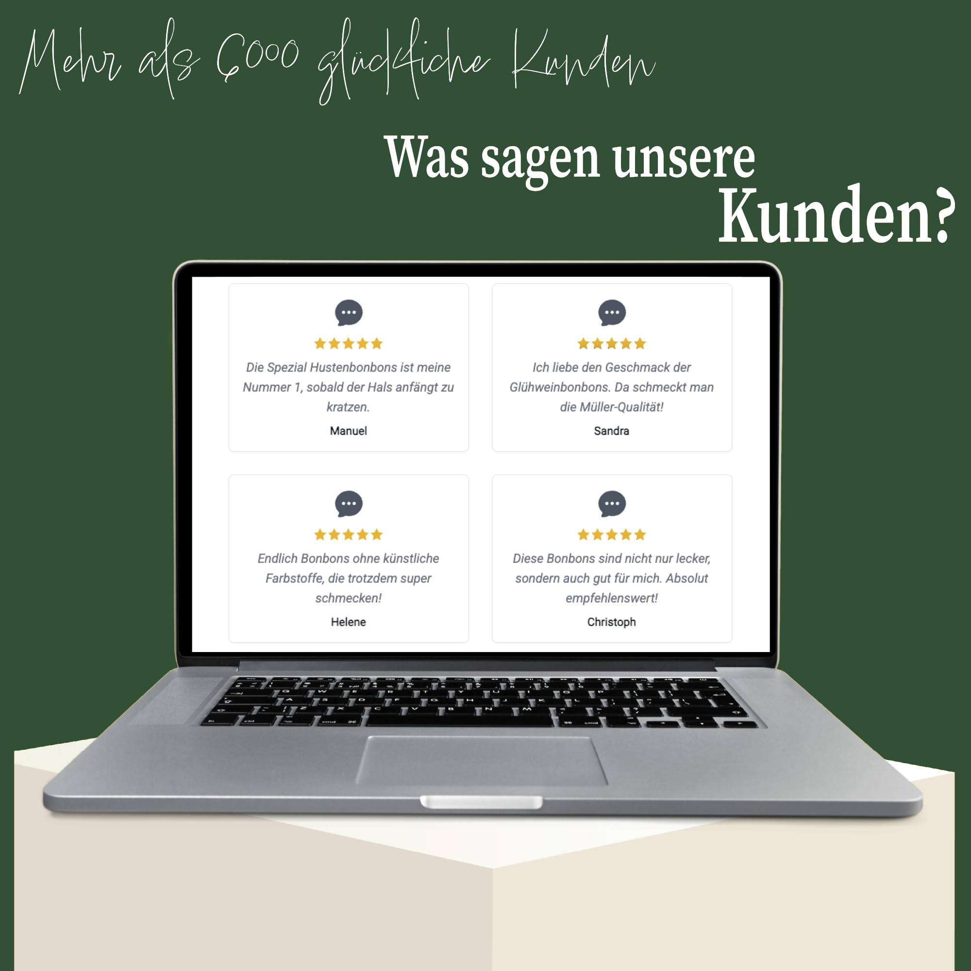 WILHELM Müller Spezial-Hustenbonbons - Aromatische Bonbons mit wohltuender Rezeptur, ideal bei Hustenreiz, für unterwegs, Büro & Alltag - 2000g