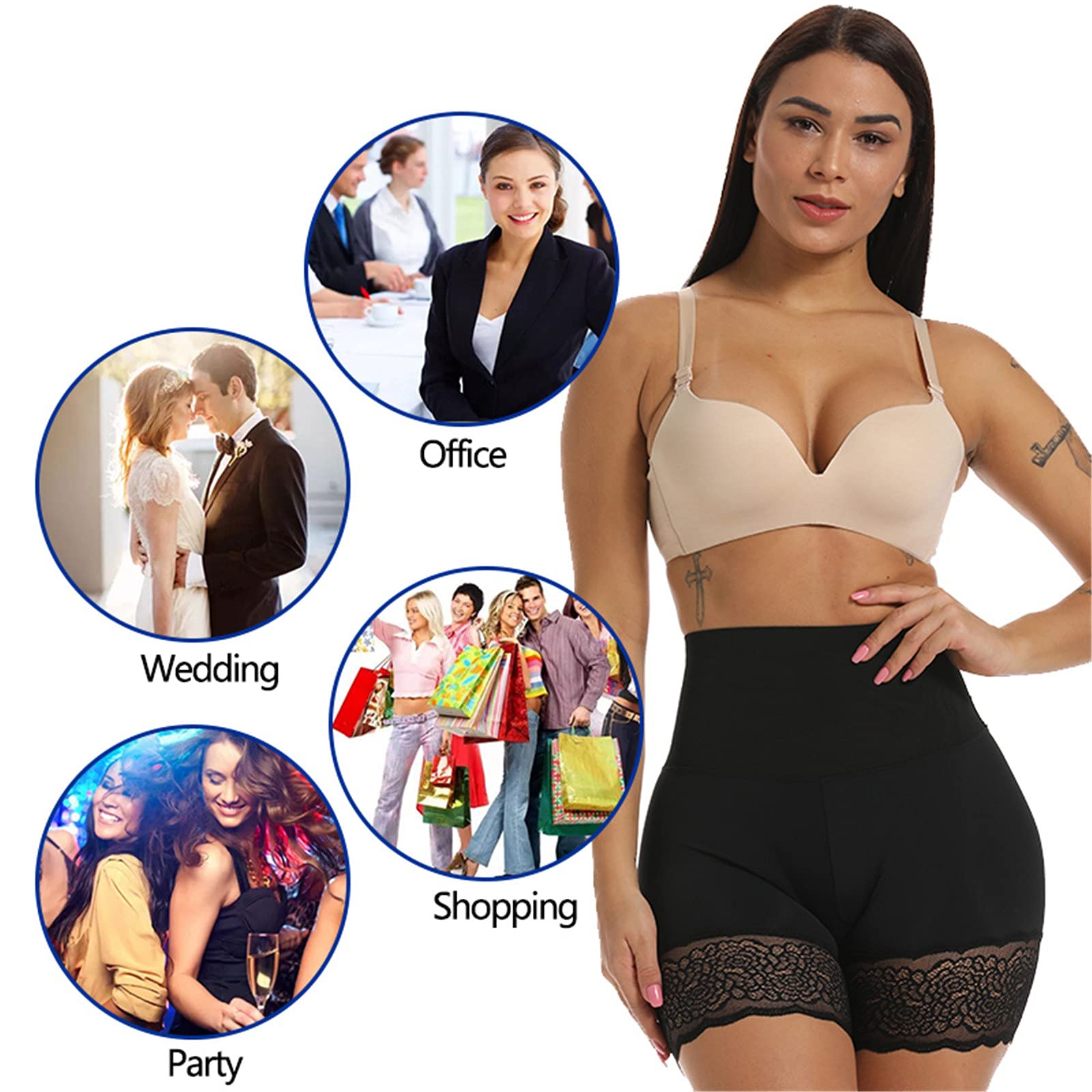 Butt Lifter Hose für Damen Bauchsteuerung Shorts Hohe Taille Abnehmenhöschen Body Shaper Frauen Kurze Hosen Boxer Brief