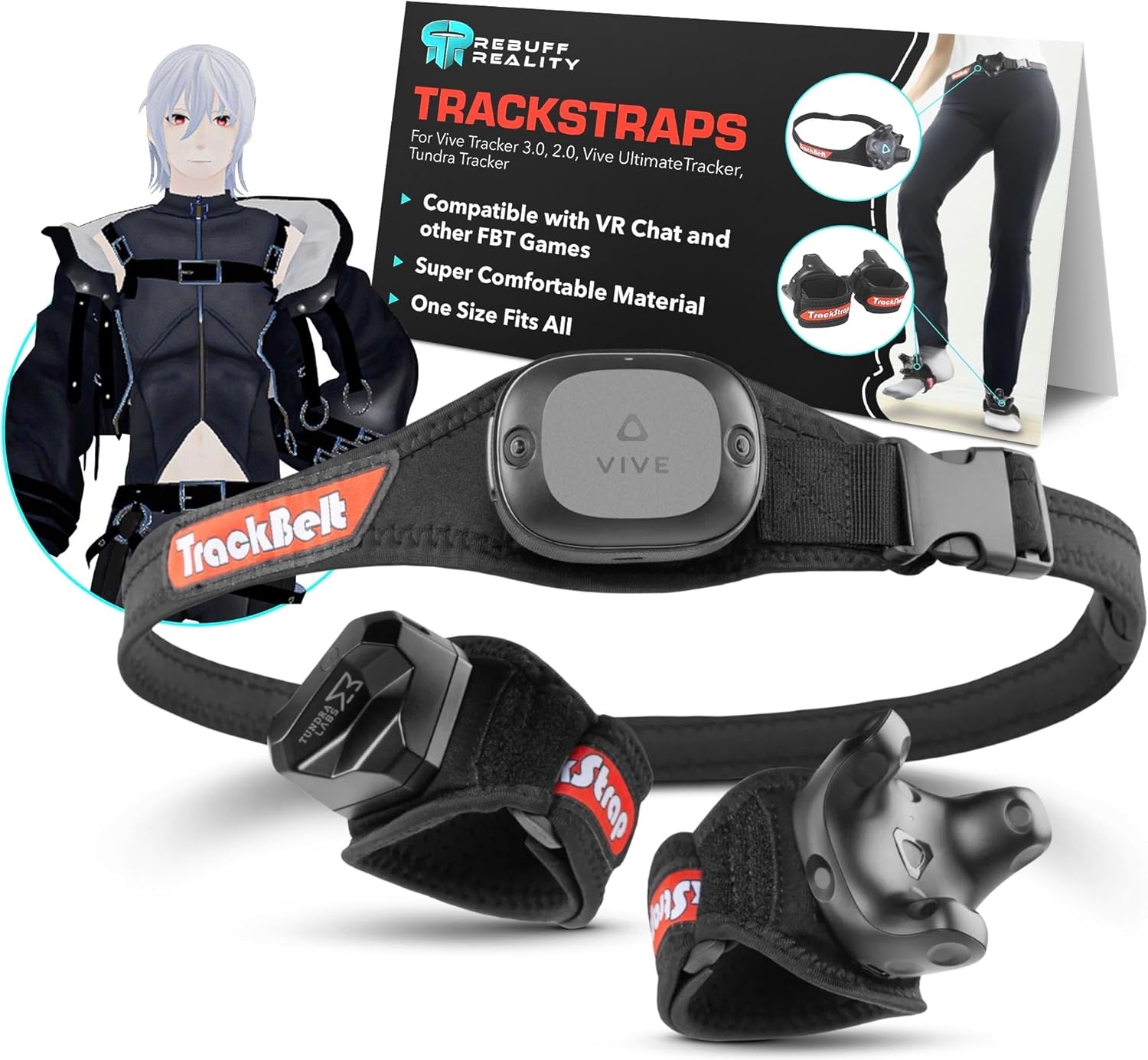 Amazon.com: Rebuff Reality Trackstraps for Vive Tracker - Adjustable VR ...