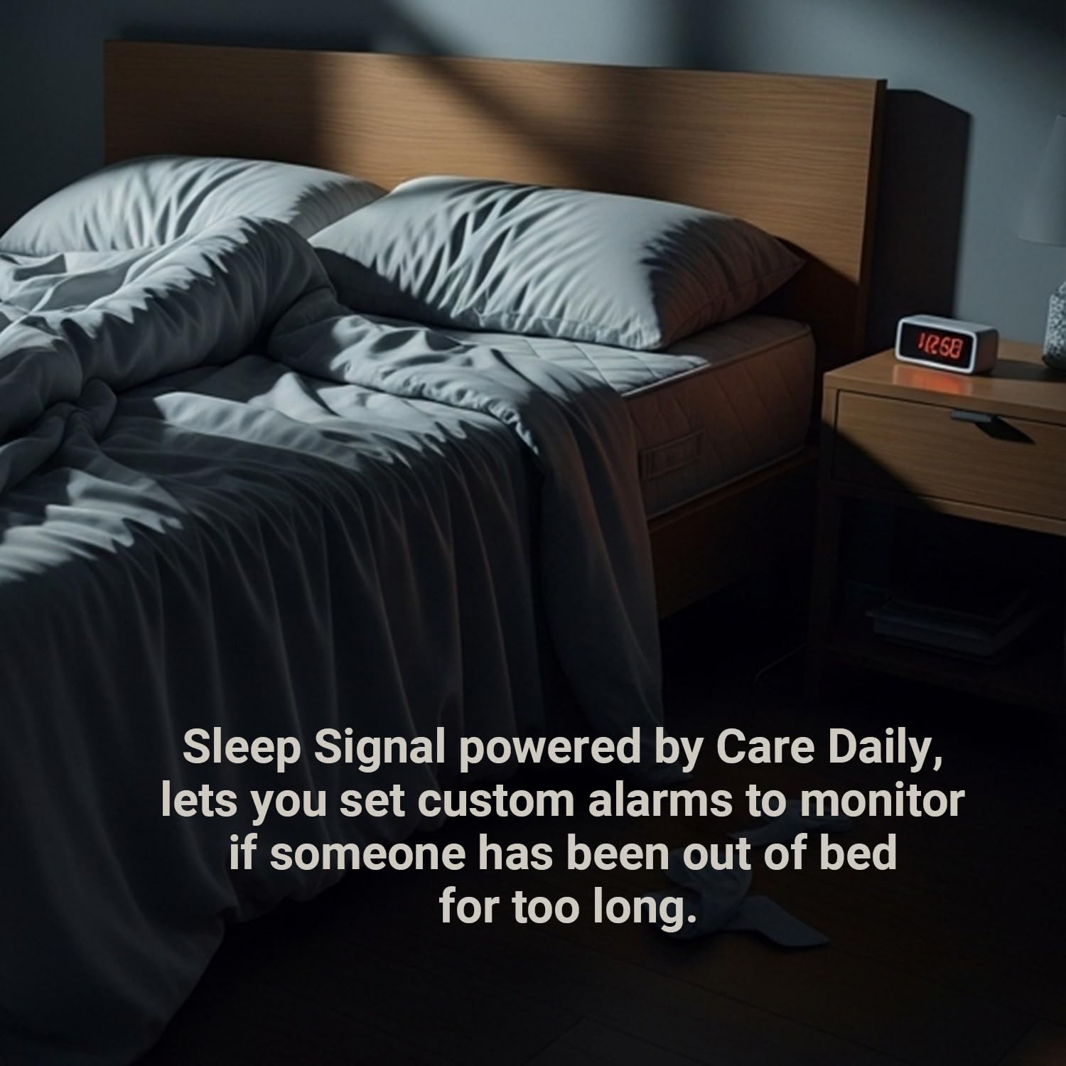 Schlafsignal. Powered by Care Daily
