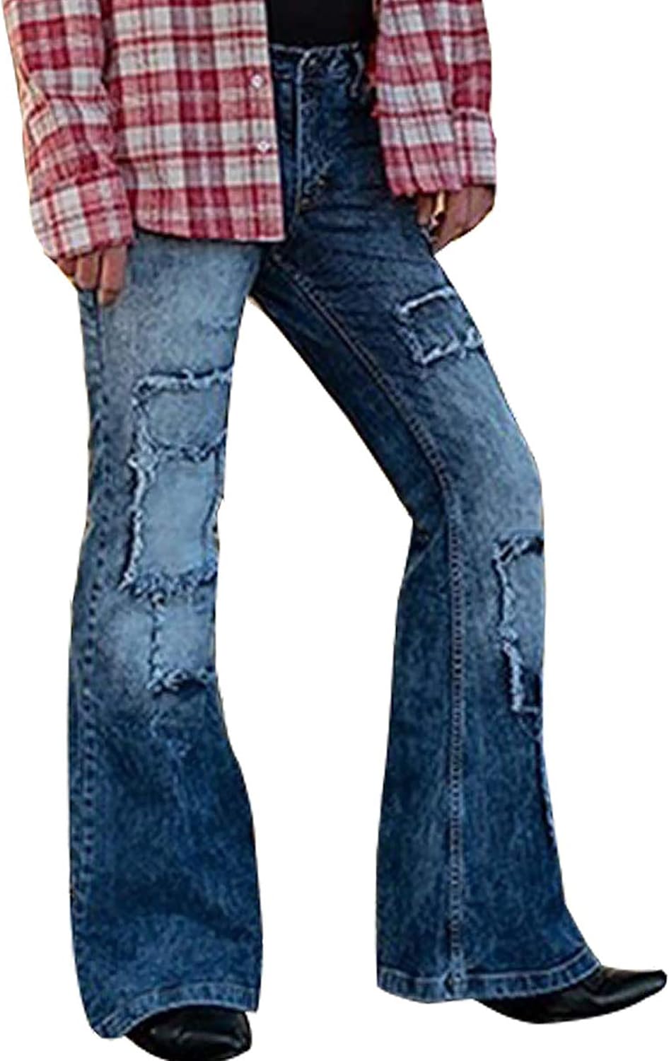 Men's Relaxed Fit Classic Stretch Bell Bottom Jeans