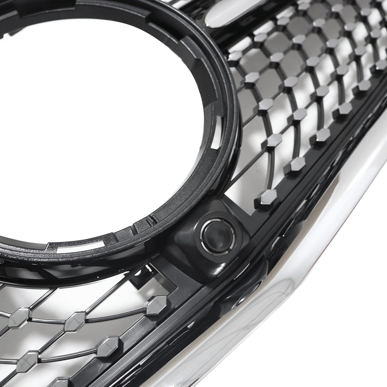 Diamantgrill Kühlergrill Schwarz Kompatibel mit Mercedes V Klasse W447 V250 V300 V260 2014-2019