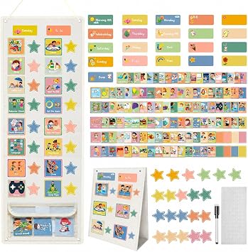 White Visual Schedule for Kids with Autism - 174 Picture Cards