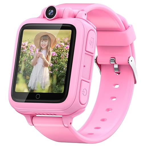 Kids Game Smart Watch Gift for Girls Toys for 4 5 6 7 8 9 10 11 12 Year Old Girls Birthday Gift, 14 Puzzle Games HD Touch Screen Kids Watch with Music Player Rotate Video Camera TF Card Slot 12/24 hr