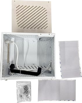 ASHATA Compact ITX Computer Case Efficiently Cools Gaming PC for Multiplayer Battles Supports MATX/ITX Motherboard for Enthusiasts