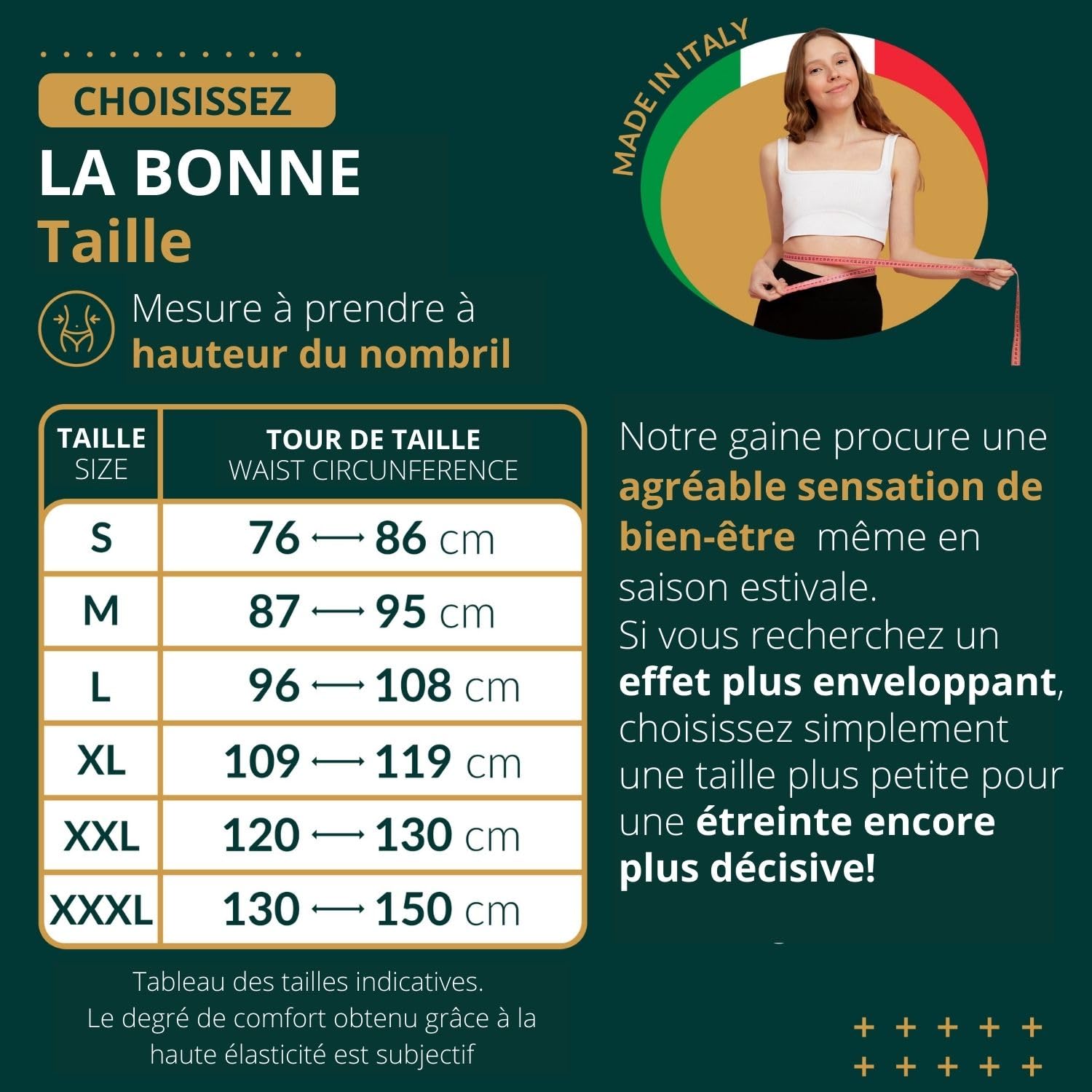 Easy8 – XXL Ceinture Lombaire Homme Femme en Laine et Coton, Ceinture Abdominale Homme Femme, Gaine, Mal de Dos, Elastique, Ventrale, Thermique, Pancera