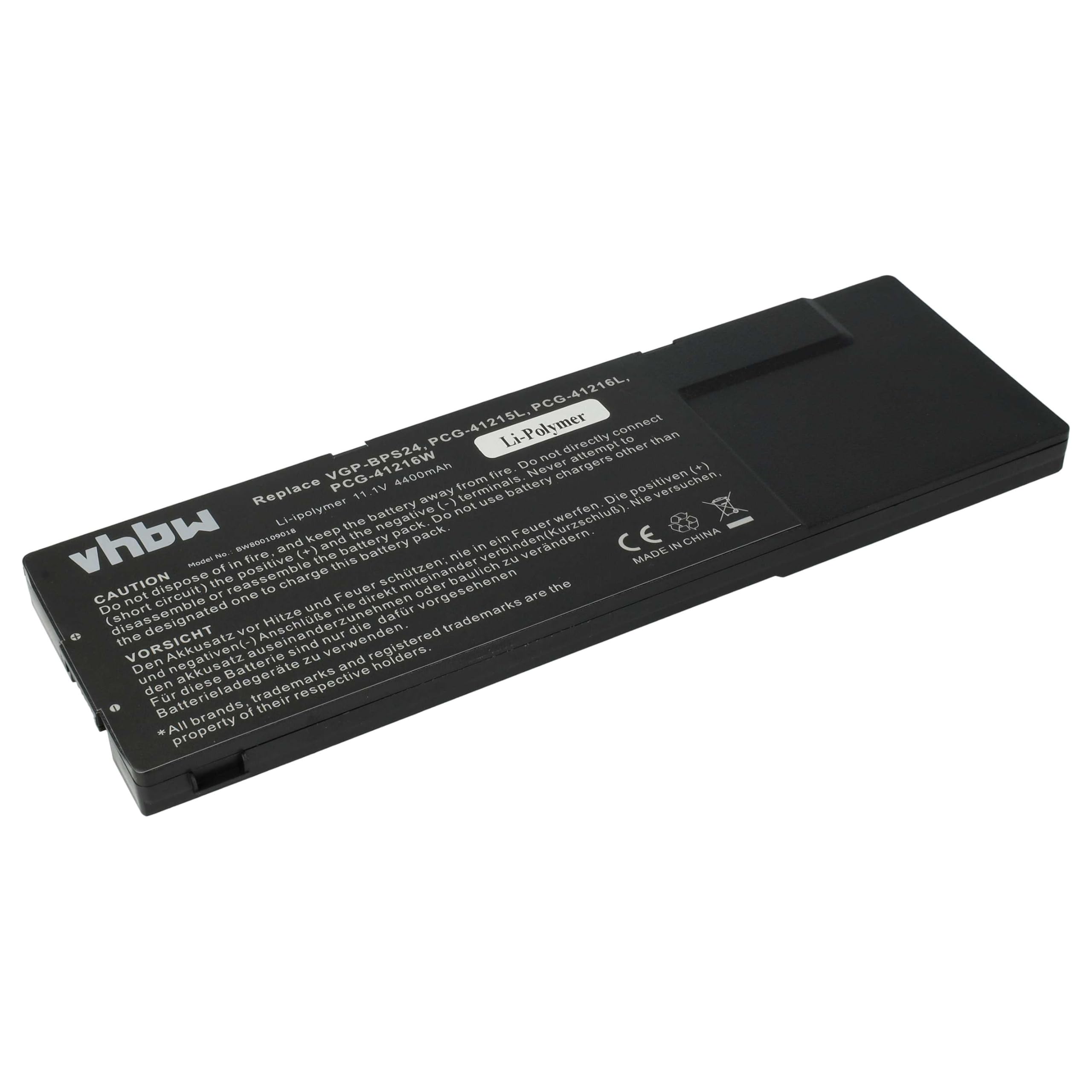 vhbw Bateria kompatybilna z Sony Vaio VPC-SB4X9E, VPC-SB4V9E, Notebook serii VPC-SB (4400 mAh, 11,1 V, Li-Ion) - Chip informacyjny