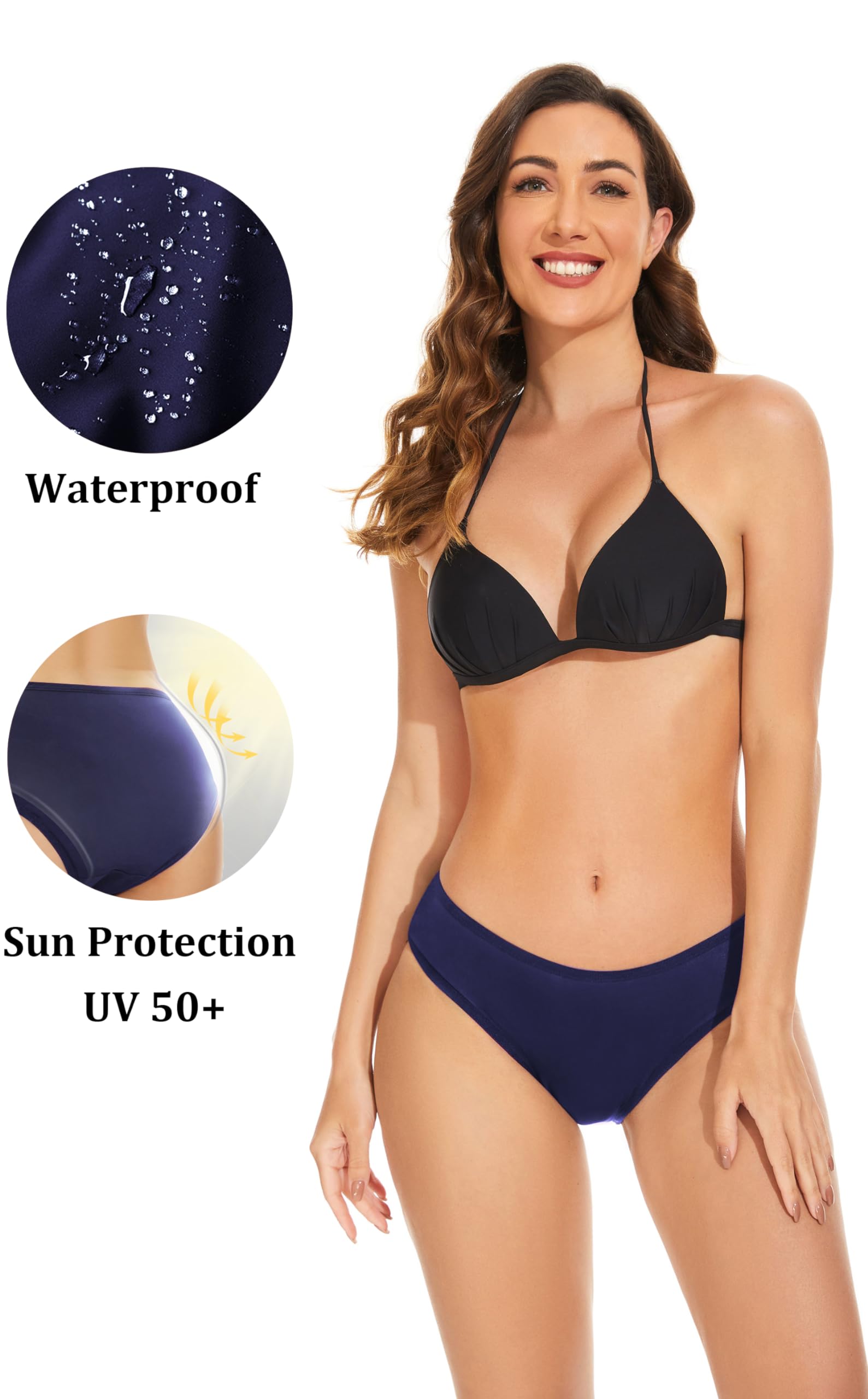 OVRUNS Bikini mestruale per Le mestruazioni Costumi da Bagno a Prova di perdite per Adolescenti, Ragazze, Donne