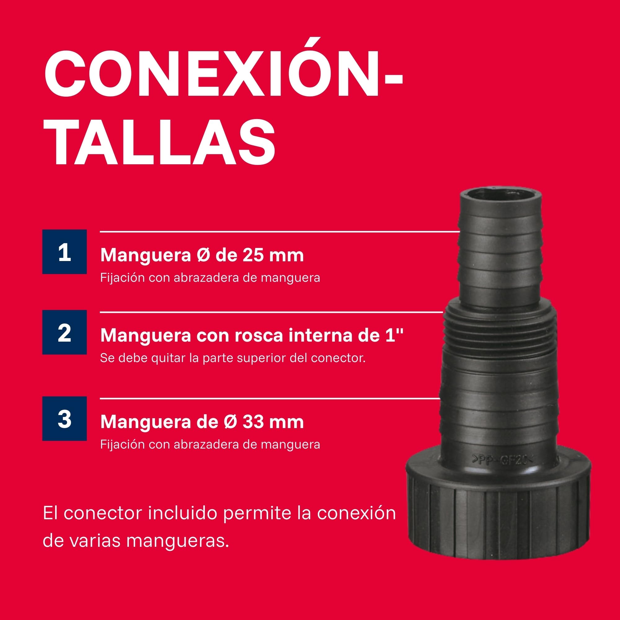 Bomba sumergible para aguas residuales T.I.P. 30190 I-Compac 7500, caudal de hasta 7,5 l/h, 18 x 13 x 30 cm