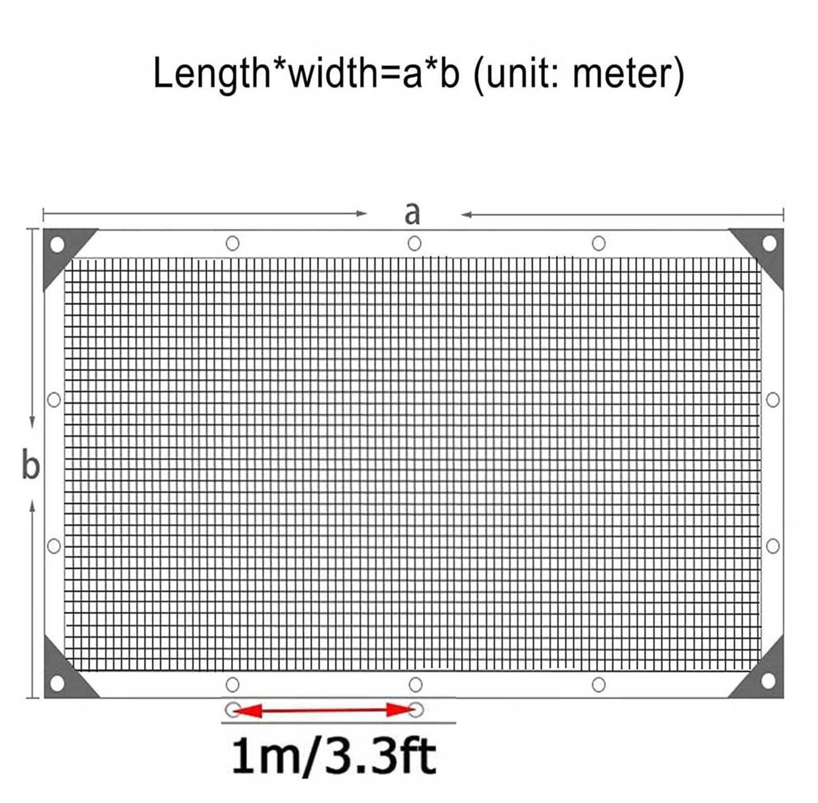 Filet Ombrage Voiture Voile ombrage Rectangulaire Filet D Ombrage Toile D Ombrage Carré 4X4 Filet D'isolation Thermique Filet D'intimité Balcon,black-5x6m