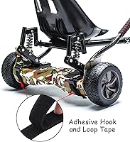 Vista 4 de Aodaer Paquete de 8 correas ajustables para aeropatineta, correas de repuesto y protector de correa de gancho y bucle, accesorios de fijación