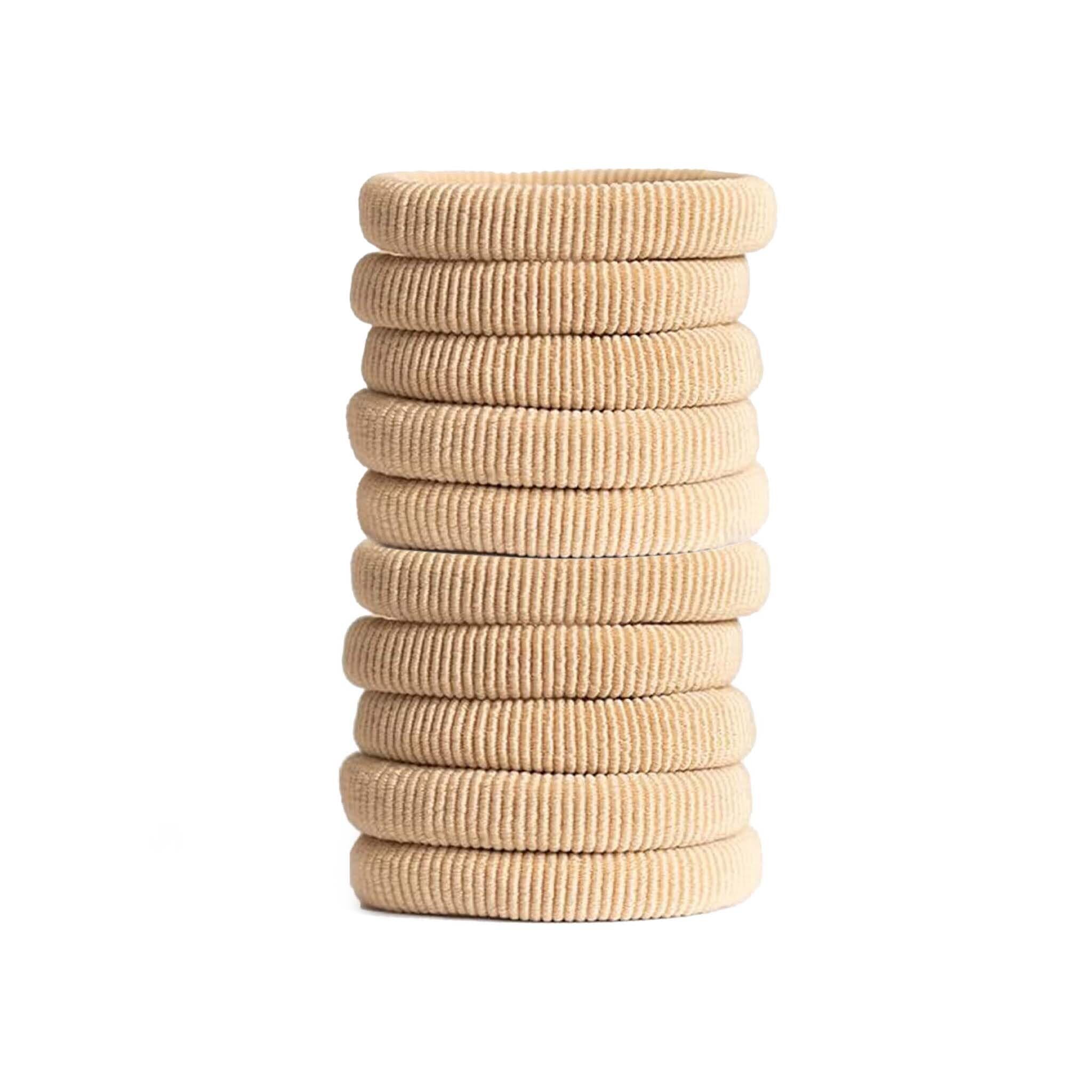 Namastay Hair - Soft Elastic Hair Ties | No Damage Hair Ties for Thick Hair | Seamless, Non-Slip, Comfortable & Durable Elastic Hair Bands for Women's