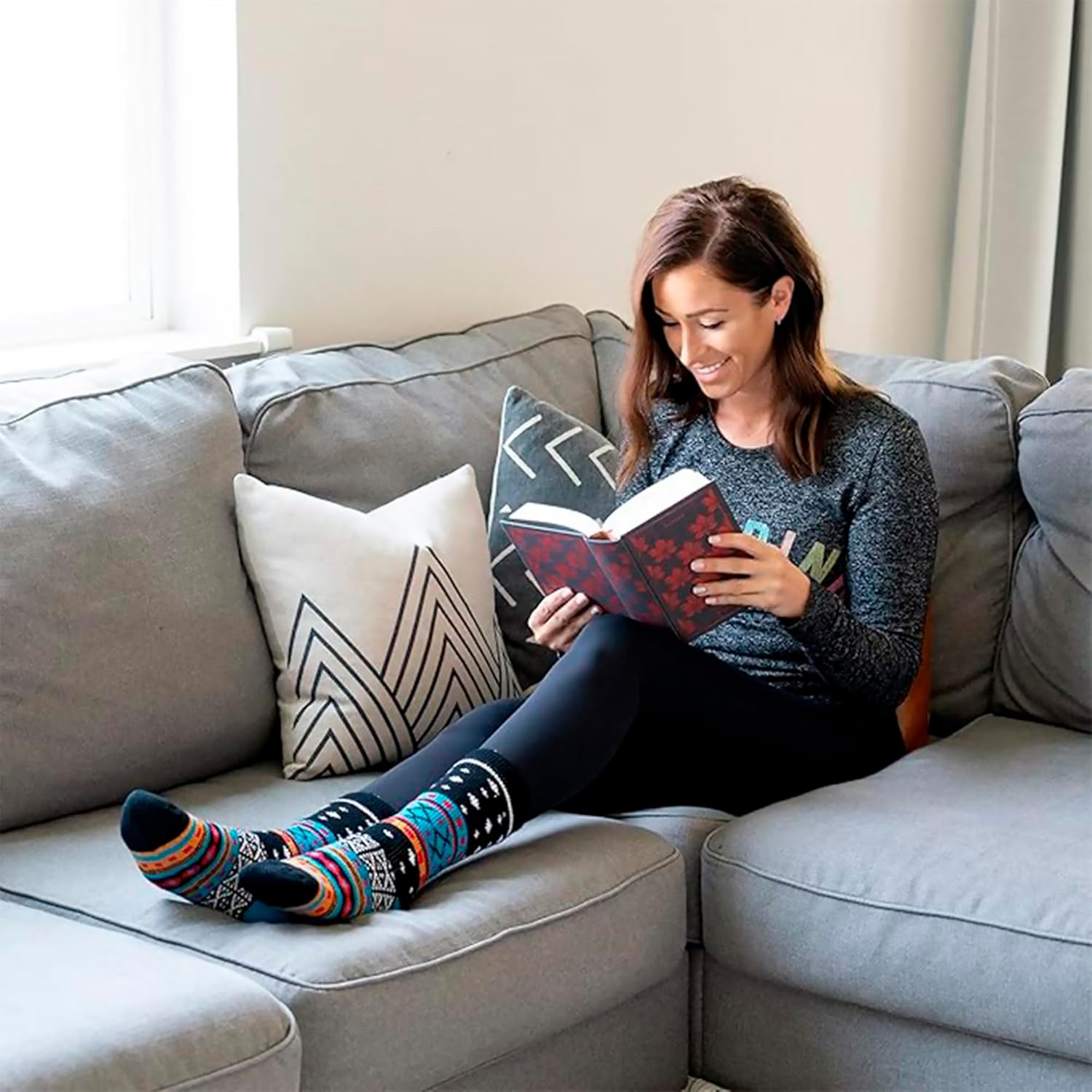 HOT FEET Thermal Socks For Women- Cold Weather Thick Warm Winter Hiking Insulated Socks, Stocking Stuffers, Women Size 4–10.5 - Image 2