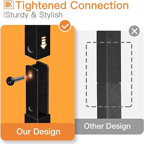 Miniatura 7 de ODK Estantería con escalera de 5 niveles, estante de almacenamiento industrial con marco de metal para sala de estar, oficina en casa, cocina y