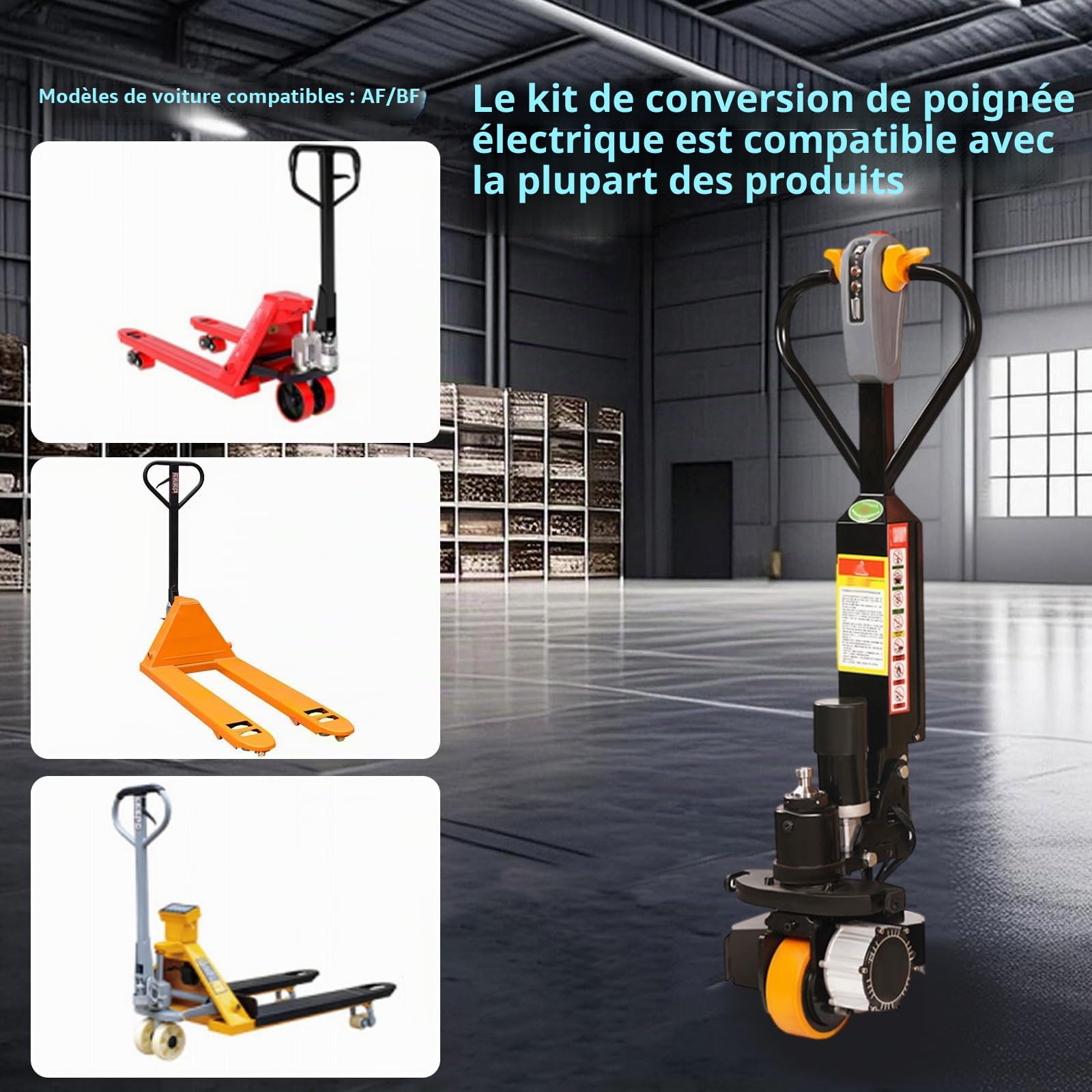 Kit De Conversion pour Transpalette Électrique, Tige Hydraulique Intégrée Puissance Élevée De 48 V Et 1 000 W Commande Facile pour La Manutention Et Le Levage en Hauteur