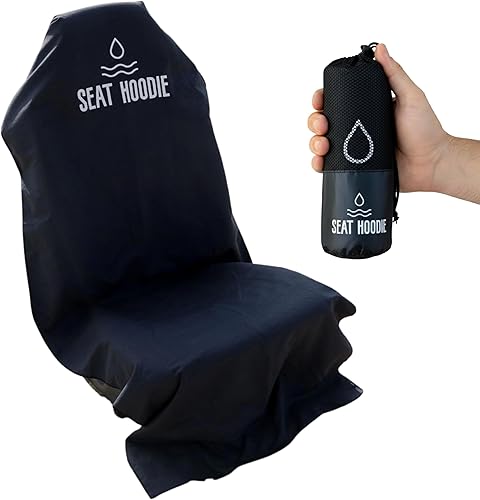 Car Seat Towel | Premium Microfiber Towel Seat Covers for Cars | Universal Fit & Machine Washable | Portable Car Seat Towel Cover After Gym, Yoga, Beach Black