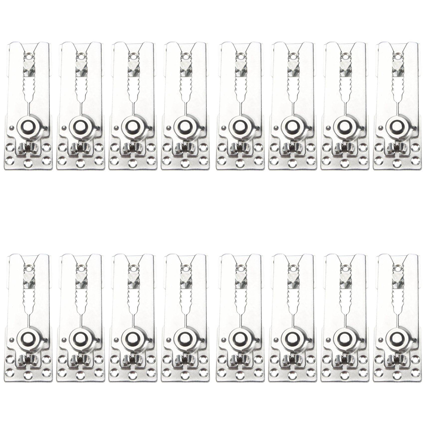 Jnchdghwa Silver 16X Sectional Sofa Connection With Snap Lock, Couch Clips Furniture Connector, Snap Connector Fastening