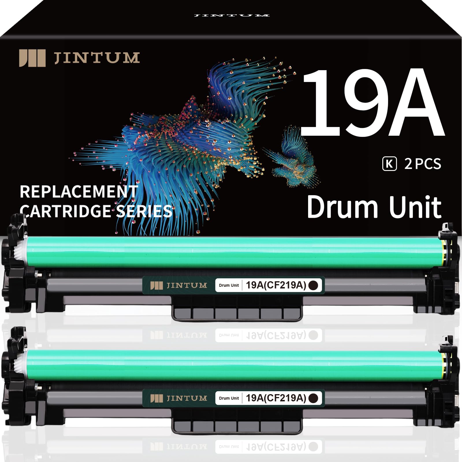 JIINTUM 19A Drum Compatible with HP CF219A 19A Drum Unit Replacement for HP Laser Jet Pro M102w M130nw M130fw M130fn M102a M130a MFP M130 M102 Printer