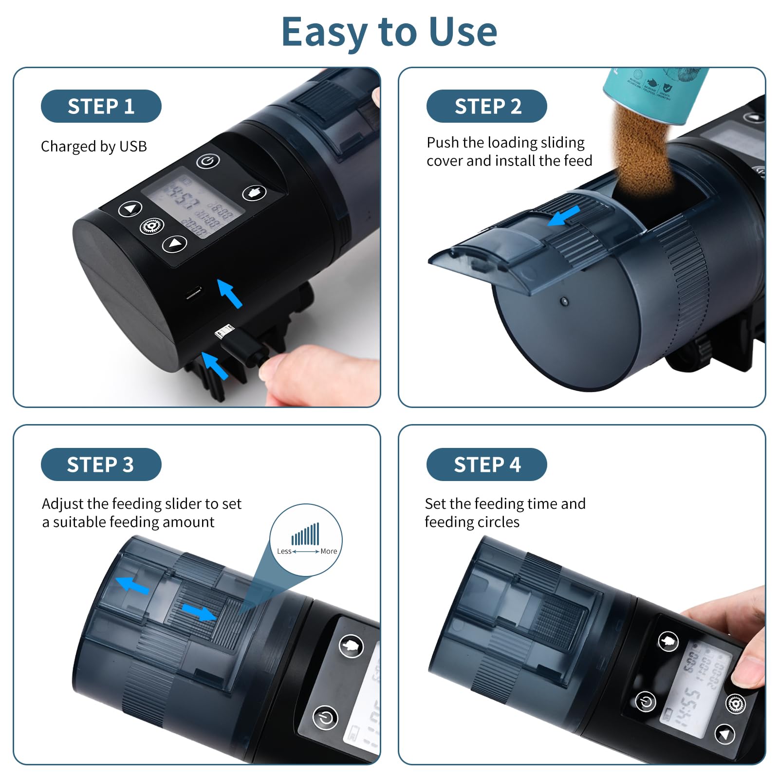 Podazz Mangeoire automatique pour poissons