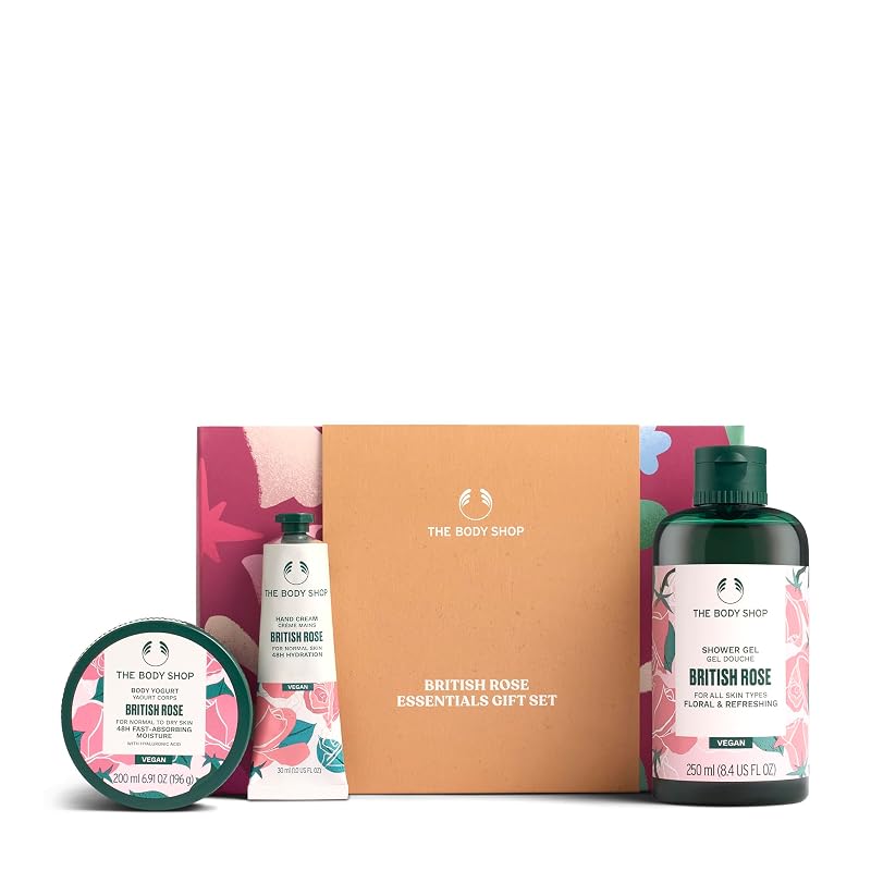 The Body Shop Conjunto de cuidados corporais British Rose com 3 peças