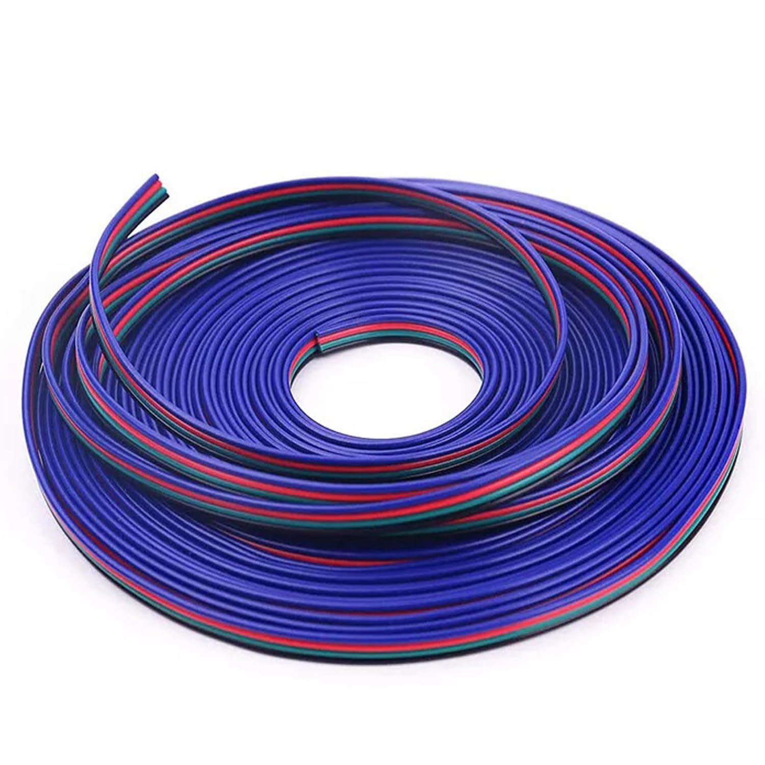 100 meter 4 Pin RGB Strip Light Extension Cable Wire, Durable 22awg extension, for RGB 5050, 2835, 3528 LED Light Strips — image 1