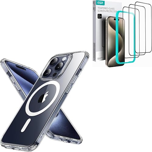ESR for iPhone 15 Pro Max Case with Screen Protector