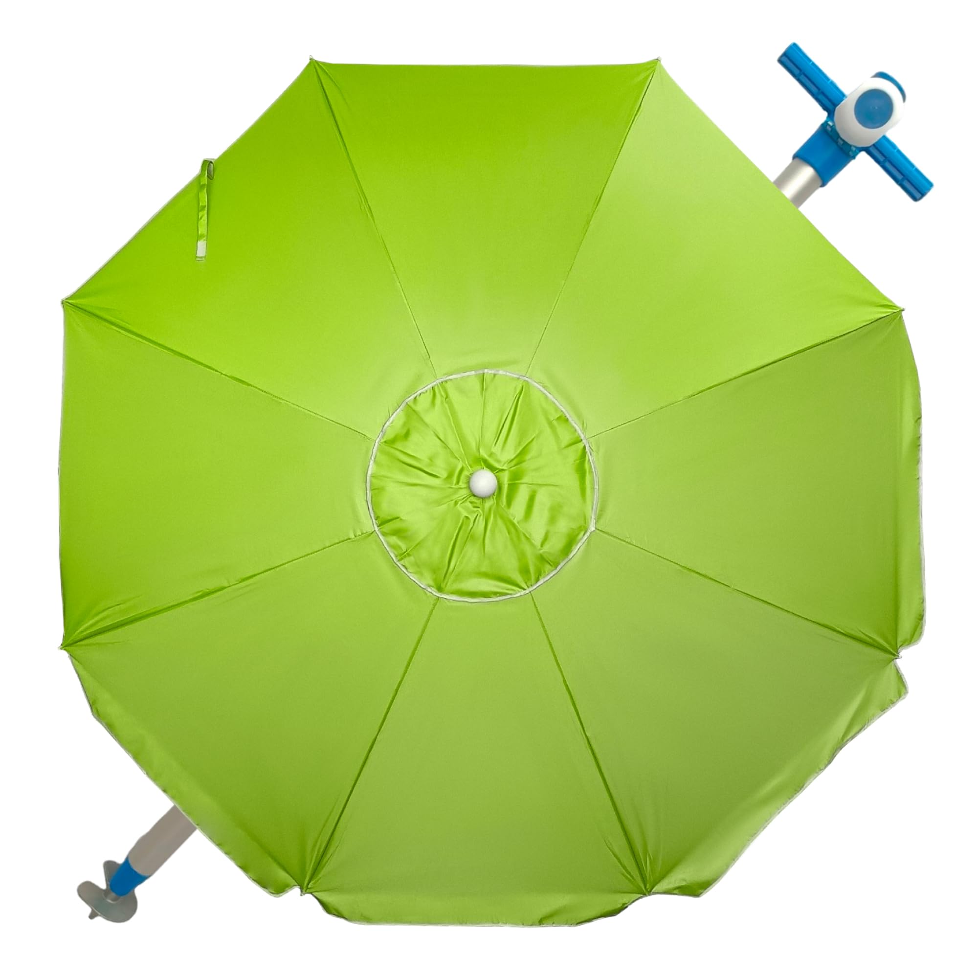 Pincho Sombrilla Playa Grande Ø240 cm, antiviento hasta 35km/h, protección UV 50, Materiales de Calidad, Tubo de Aluminio, 8 Varillas de Fibra, Palo reclinable, Incluye Bolsa de Transporte (31)