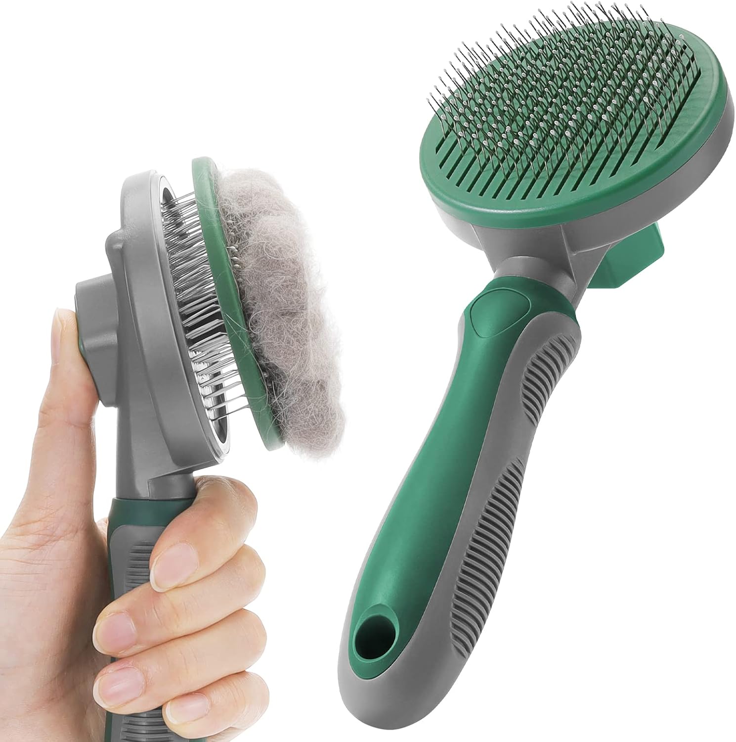 Dog Brush Cat Brush, Self Cleaning Dog Brushes for Grooming, Dog Cat