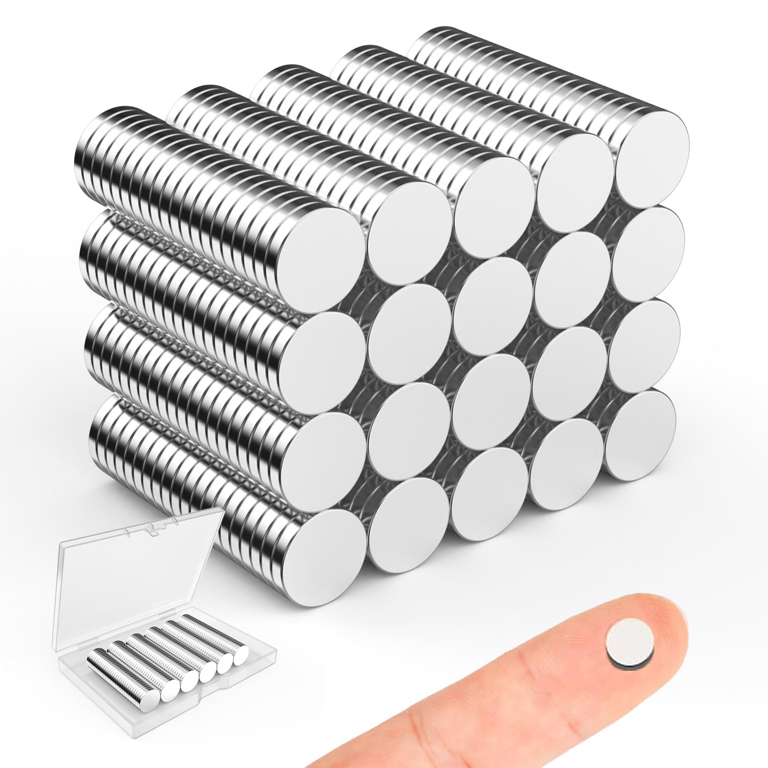 Small Magnets for Crafts, 10x3 mm Round Magnets 100 Pack — Amazon image 11