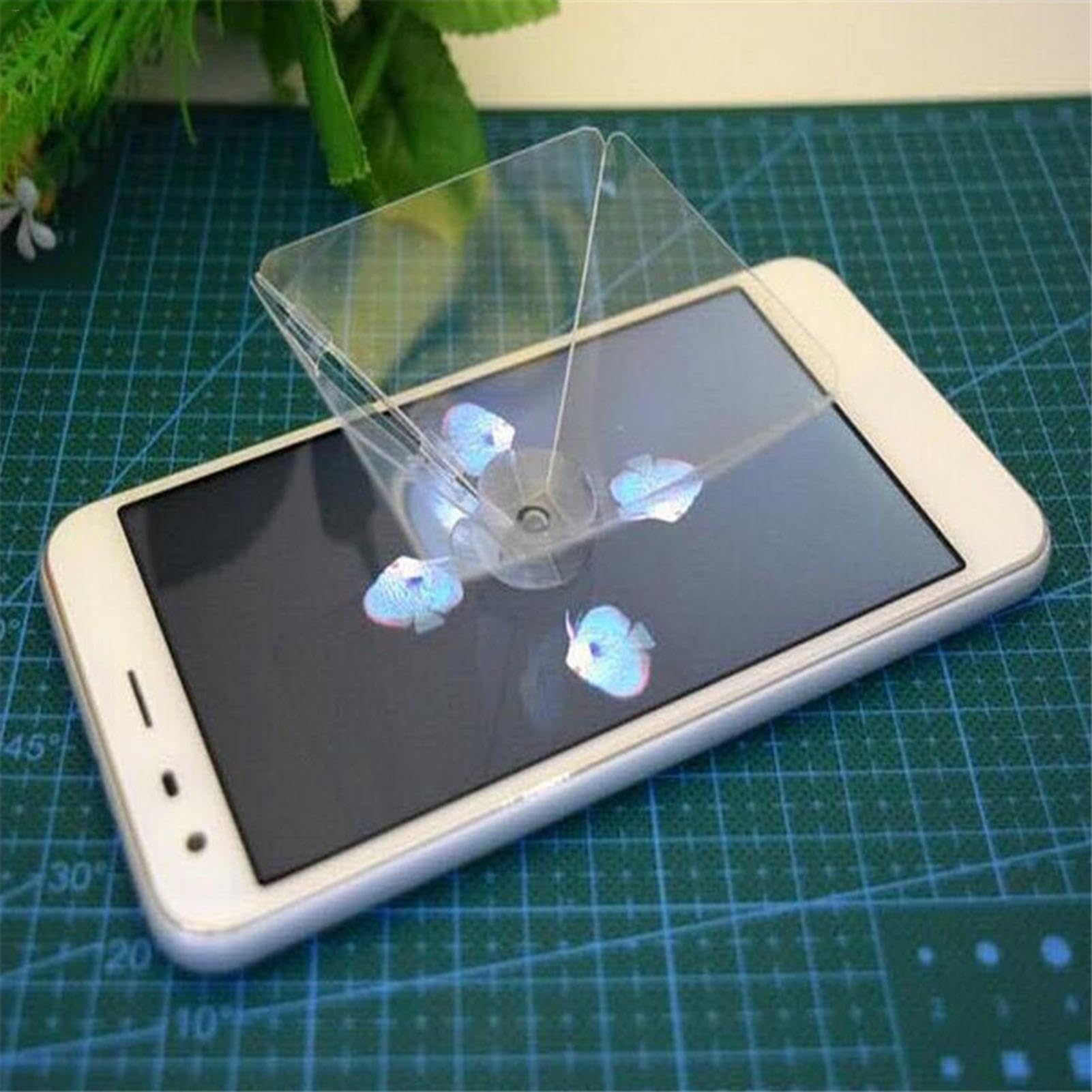 10 proiettori ologrammi , piramide, proiettore ologramma, smartphone mobile, ologramma, display olografico , per ogni smartphone