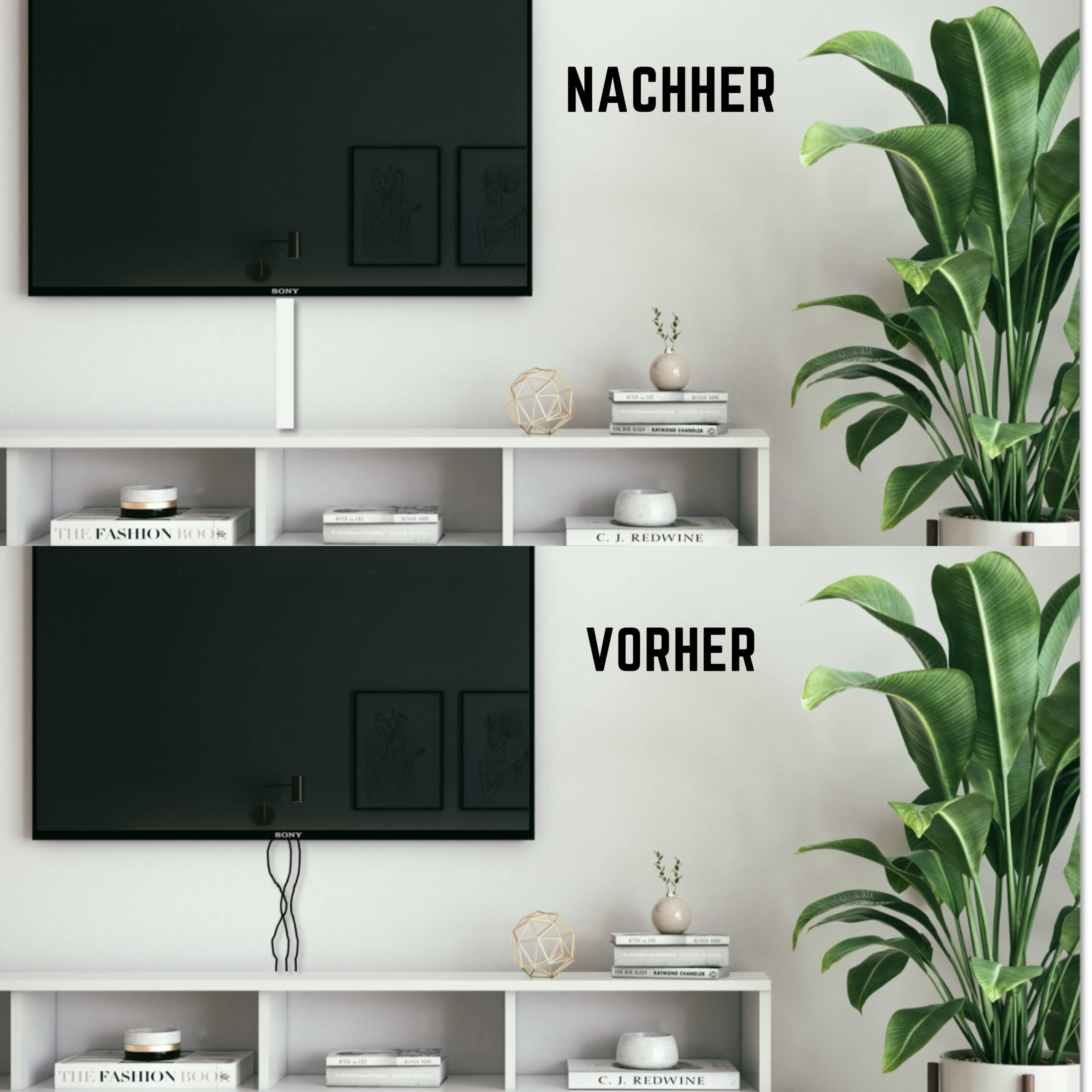 10m KOMIB Kabelkanal/Kabelkanäle/Kabelführung - Verschiedene Größen und Farben - Schraubbar - 5 x 2m Stangen - (Grau - Steingrau, 20 x 10 mm)